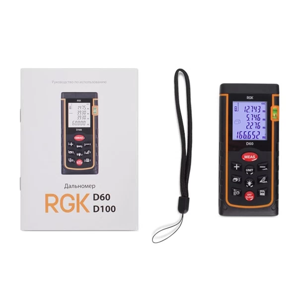 Дальномер лазерный RGK D60 (4610011870613) 60 м