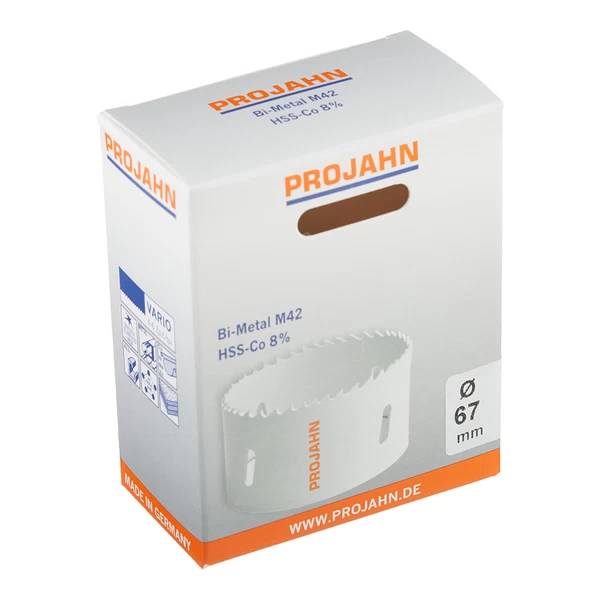 Коронка биметаллическая Projahn Vario (68067) по металлу d67 мм крупный зуб