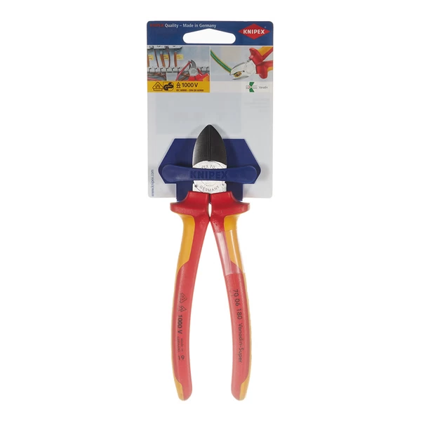 Бокорезы диэлектрические Knipex (KN-7006180SB) 180 мм