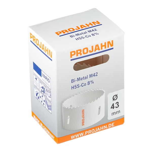 Коронка биметаллическая Projahn Vario (68043) по металлу d43 мм крупный зуб