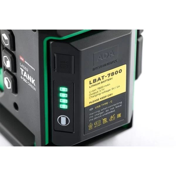 Уровень лазерный ADA Lasertank 4-360 Green Ultimate Edition (А00632) со штативом