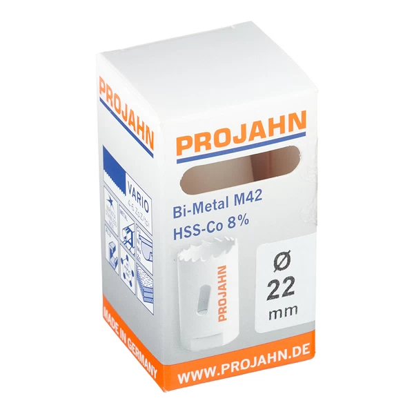 Коронка биметаллическая Projahn Vario (68022) по металлу d22 мм крупный зуб