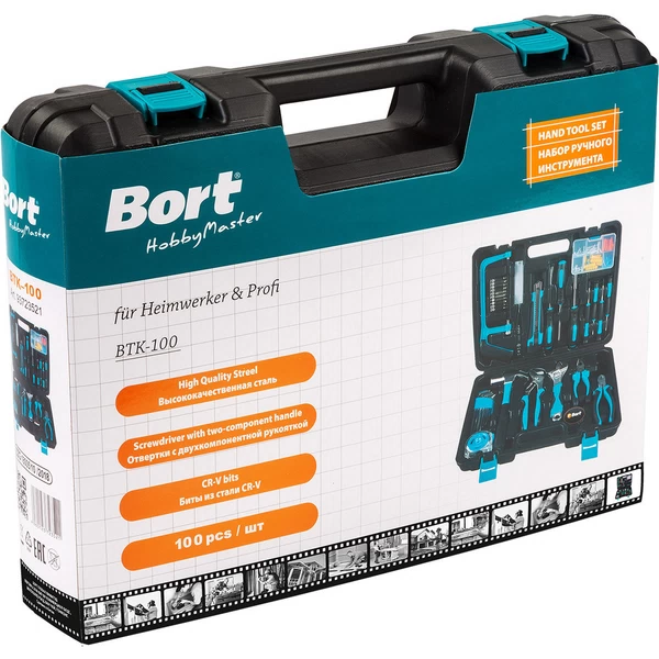 Набор инструментов универсальный Bort BTK (93723521) (100 шт.)