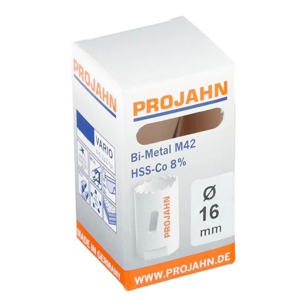 Коронка биметаллическая Projahn Vario (68016) по металлу d16 мм крупный зуб