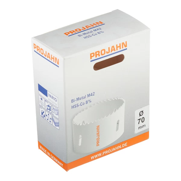 Коронка биметаллическая Projahn Vario (68070) по металлу d70 мм крупный зуб
