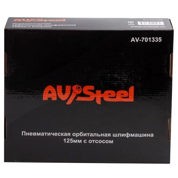 Шлифмашина эксцентриковая пневматическая AV Steel 1/4 (AV-701335)