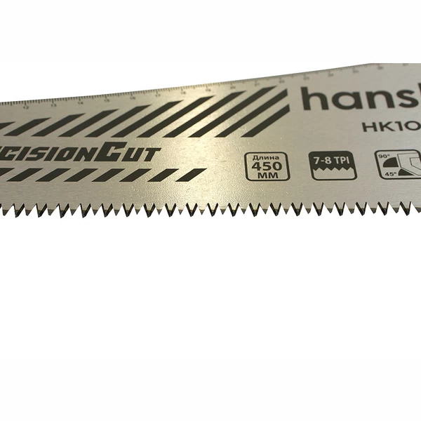 Ножовка по дереву Hanskonner 450 мм 7-8 зуб/дюйм крупный зуб