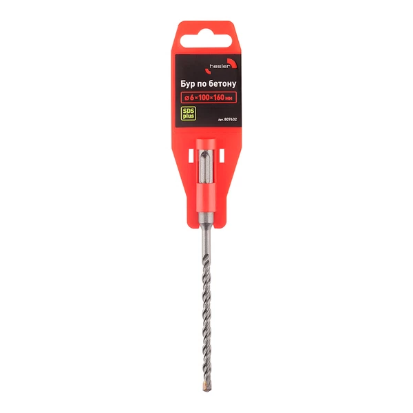 Бур SDS-plus Hesler 6х100х160 мм (807632)