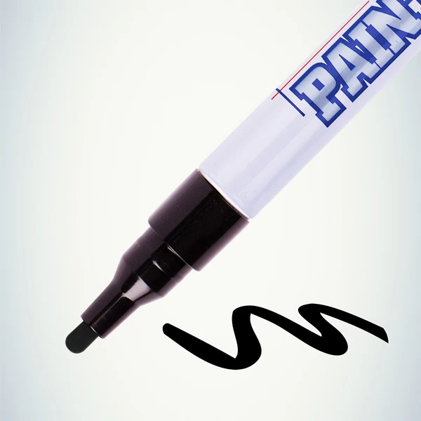 Маркер лаковый для промышленной графики MunHwa Paint Marker Slim черный грифель 2 мм