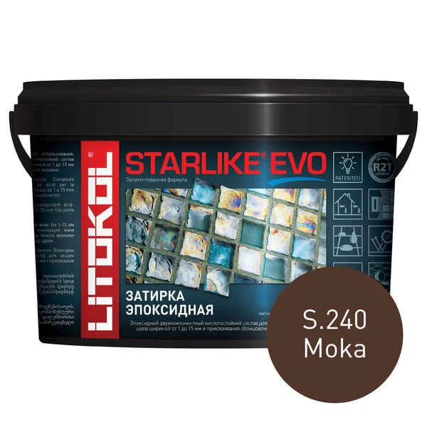 Затирка эпоксидная Litokol Starlike Evo s.240 мокка 1 кг