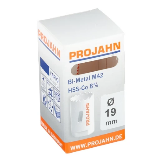 Коронка биметаллическая Projahn Vario (68019) по металлу d19 мм крупный зуб