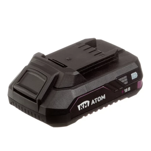 Аккумулятор КМ АТОМ 18В 2Ач Li-Ion (BLI-18/2,0/BLI-18/2,1)