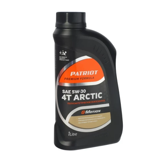 Масло полусинтетическое Patriot 1 л для 4-х тактных двигателей зимнее SAE 5W30 (850030100)