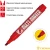 Маркер перманентный для разметки Crown Multi Marker Chisel красный грифель 5 мм