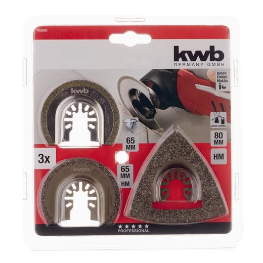 Набор насадок для реноватора KWB (708600) (3 шт.)