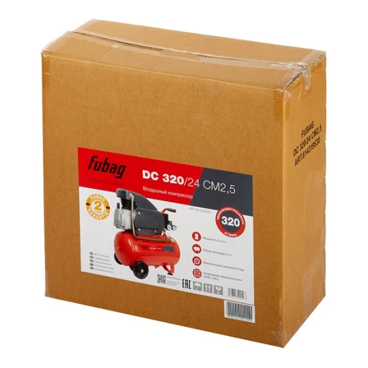 Компрессор масляный Fubag (614319530) DС 320/24 24 л 1,8 кВт
