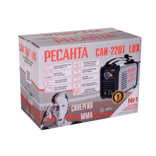 Сварочный аппарат инверторного типа Ресанта САИ-220Т LUX (65/71) MMA