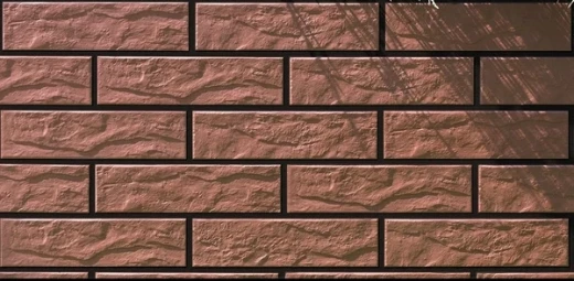 Клинкерная плитка для фасада Cerrad Elewacja rustiko 245х65х6,5 мм красная (32 шт.=0,5 кв.м)