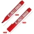 Маркер перманентный для разметки Crown Multi Marker Chisel красный грифель 5 мм