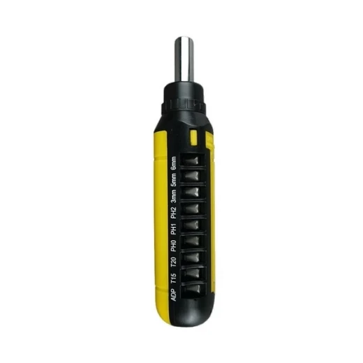 Набор бит и головок с трещоточной отверткой Berger (BG1073) (15 шт.)