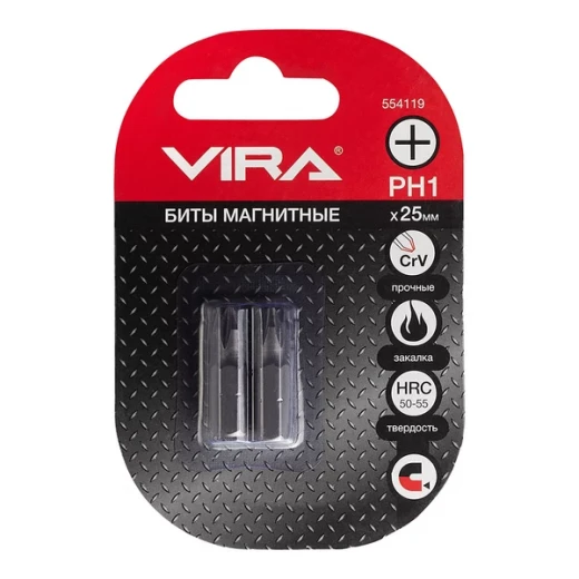 Бита Vira (554119) PH1 магнитная 25 мм (2 шт.)