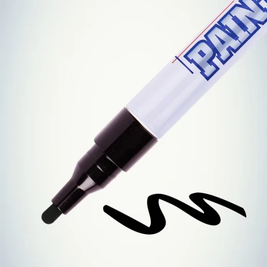 Маркер лаковый для промышленной графики MunHwa Paint Marker Slim черный грифель 2 мм