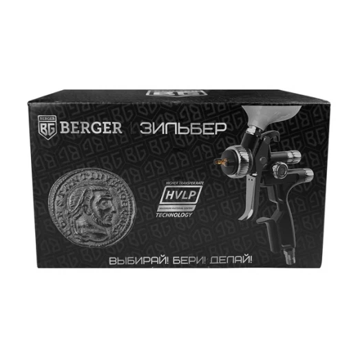 Краскопульт пневматический Berger 1/4 0,6 л (BG1388)