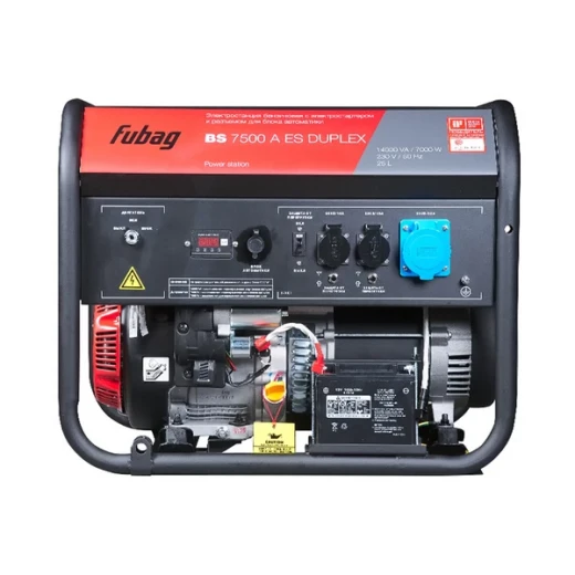 Генератор бензиновый Fubag BS 7500 A ES Duplex (641001) 7 кВт высокий пусковой ток 14 кВт