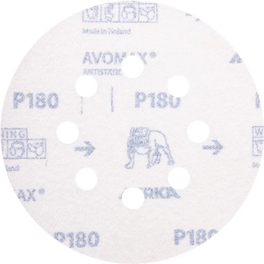 Диск шлифовальный Mirka Antistatic d125 мм P180 на липучку бумажная основа (5 шт.)