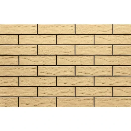 Клинкерная плитка для фасада Cerrad Elewacja rustiko 245х65х6,5 мм песочная (32 шт.=0,5 кв.м)