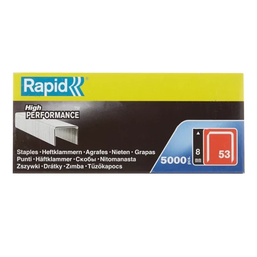 Скобы для степлера Rapid (11857050) тип 53 8 мм стальной (5000 шт.)