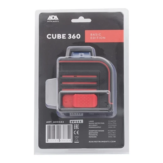 Уровень лазерный ADA Cube 360 Basic Edition (А00443)