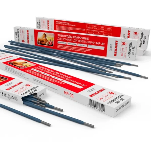 Сварочные электроды Rexant МР-3 d4 мм 1 кг (11-0956)